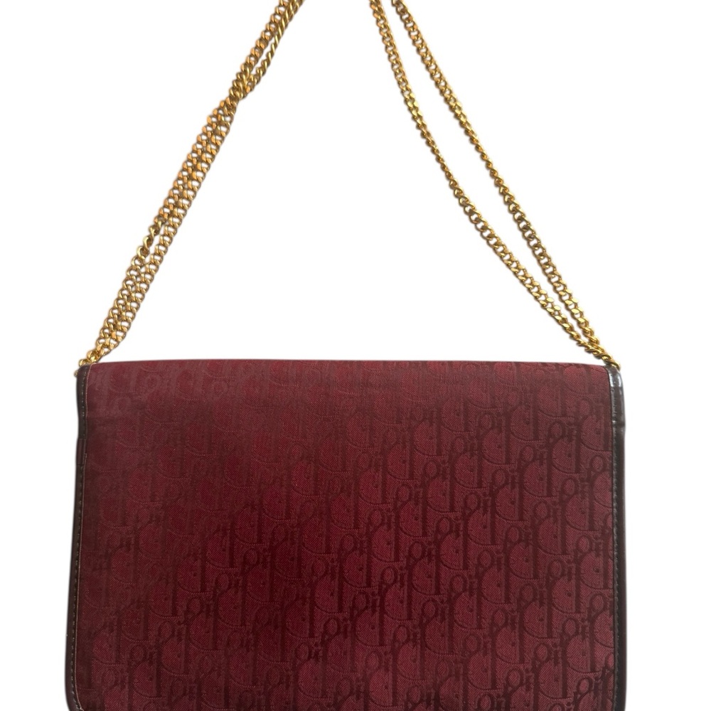 Vintage Dior shoulder bag rare gold chain Y2K - Picture 2 of 8